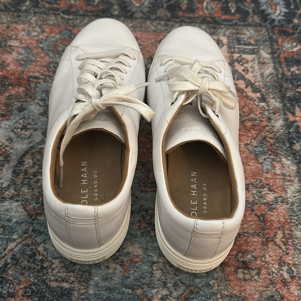 Cole Haan Cream Leather Casual Shoes Women - Picture 4 of 8
